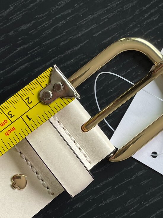 Size M NWT kate spade new york Women\'s 1.5 Inch Feather Edge Belt  New with tags main image 4